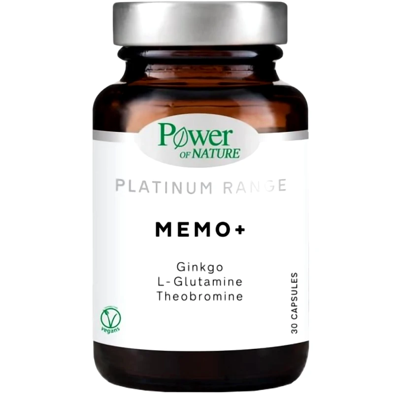 Power Health Power Health Platinum Range Memo+ Συμπλήρωμα Διατροφής για την Ενίσχυση της Μνήμης & της Πνευματικής Ενέργειας 30caps