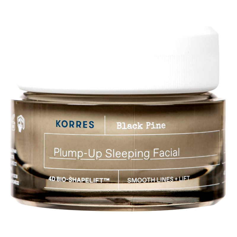 Korres Korres Black Pine 4D Plump Up, Sleeping Facial Cream Κρέμα Νύχτας για Σύσφιγξη, Lifting με Μαύρη Πεύκη 40ml