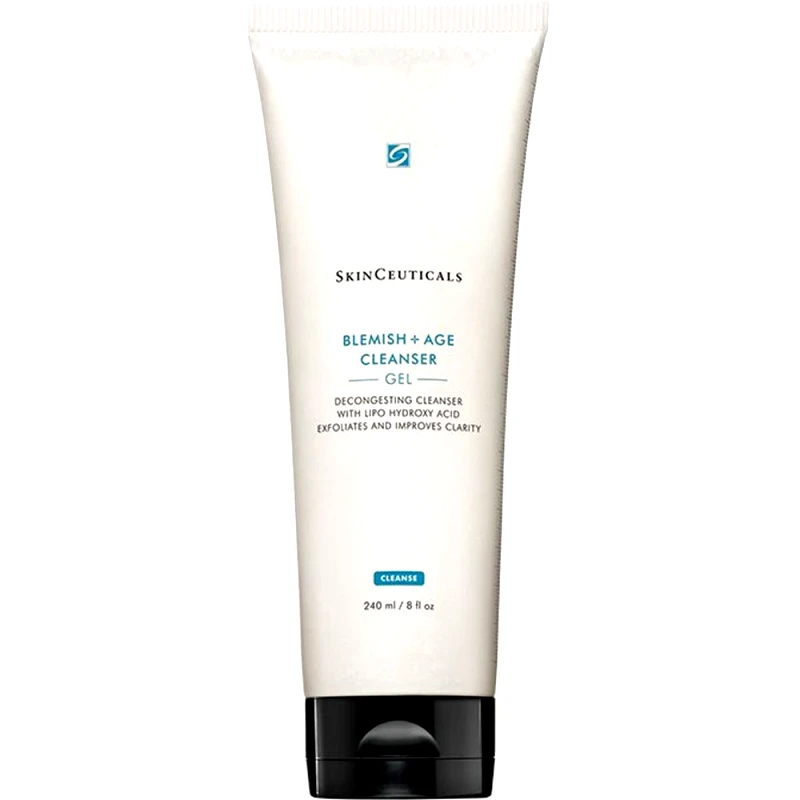 SkinCeuticals Skinceuticals Blemish & Age Cleanser Gel Καθαρισμού Προσώπου με Λιπο-Υδροξυοξέα που Εξυγιαίνει, Απολεπίζει & Λειαίνει Λιπαρές με Τάση για Ακμή Επιδερμίδες 240ml