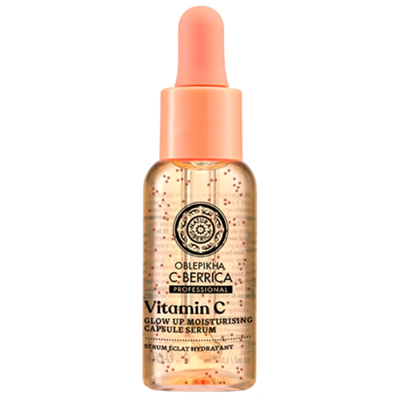 Natura Siberica Natura Siberica Oblepikha Vitamin C Glow Up Moisturising Capsule Face Serum Ενυδατικός Ορός Προσώπου με Ενυδατική Κάψουλα Βιταμίνης C για Λάμψη 30ml