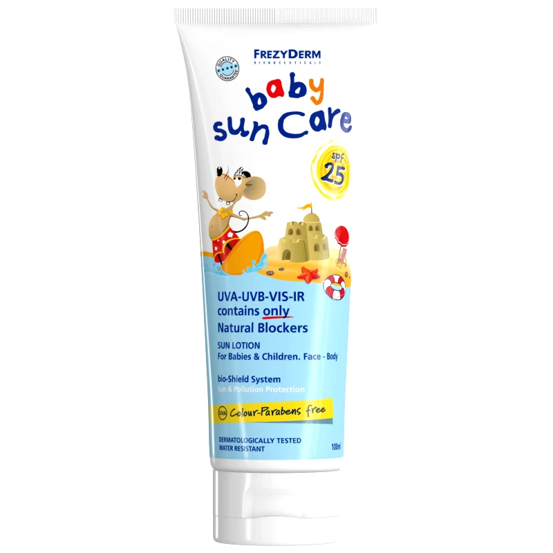 Frezyderm Frezyderm Baby Sun Care Spf25 Αντηλιακό Γαλάκτωμα Προσώπου & Σώματος, Κατάλληλο Από την Γέννηση 100ml