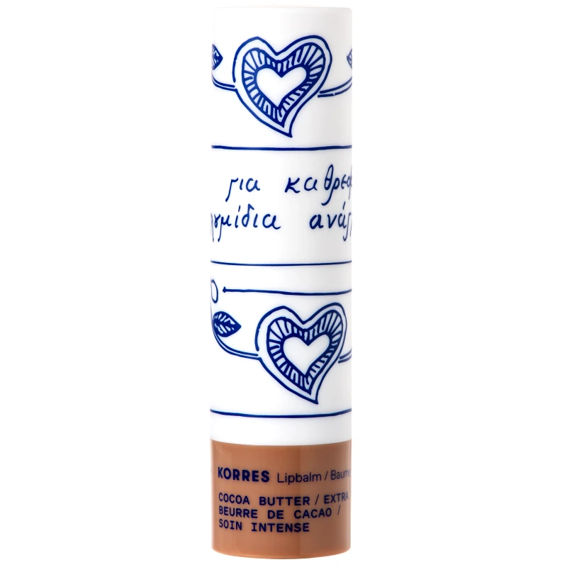 Korres Korres Cocoa Butter Extra Care Lip Balm Βάλσαμο Χειλιών για Εντατική Ενυδατική Φροντίδα με Βούτυρο Κακάο για Άμεση Θρέψη 4,5g