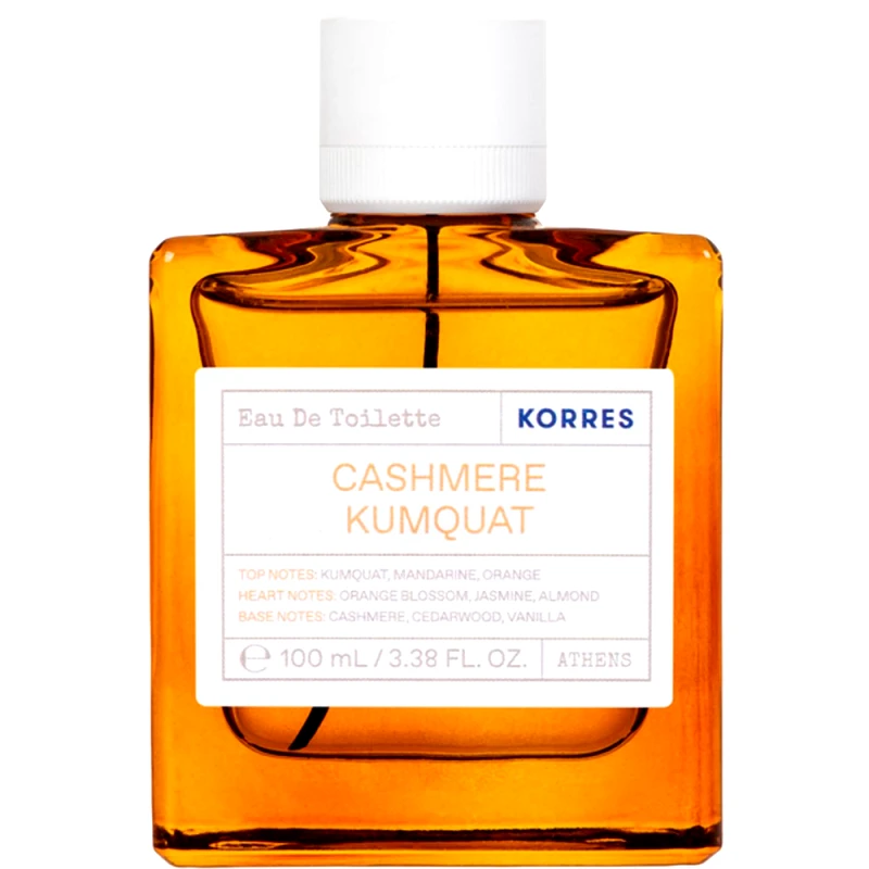 Korres Korres Cashmere Kumquat Eau De Toilette Γυναικείο Άρωμα με Νότες από Κουμκουάτ, Μανταρίνι, Πορτοκάλι 100ml