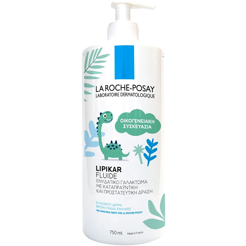 La Roche-Posay La Roche-Posay Lipikar Fluide Ενυδατικό Γαλάκτωμα Προσώπου & Σώματος με Καταπραϋντική & Προστατευτική Δράση για Όλη την Οικογένεια με Αντλία 750ml