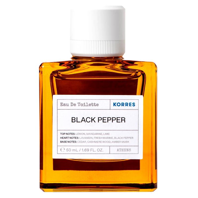 Korres Korres Black Pepper Eau de Toilette Ανδρικό Άρωμα με Ζεστές, Πικάντικες & Ξυλώδεις Νότες 50ml