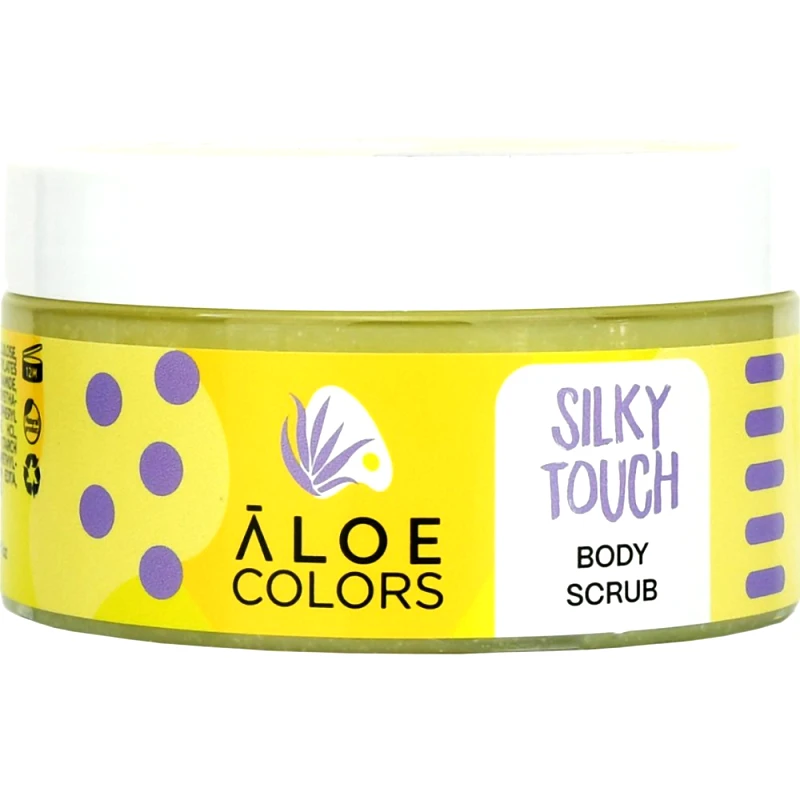 Aloe Colors Aloe Colors Silky Touch Body Scrub Απολεπιστικό Σώματος με Βιολογική Αλόη & Βιταμίνες 200ml