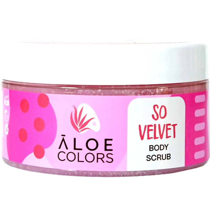 Aloe Colors Aloe Colors So Velvet Body Scrub Απολεπιστικό Σώματος με Βιολογική Αλόη & Βιταμίνες 200ml