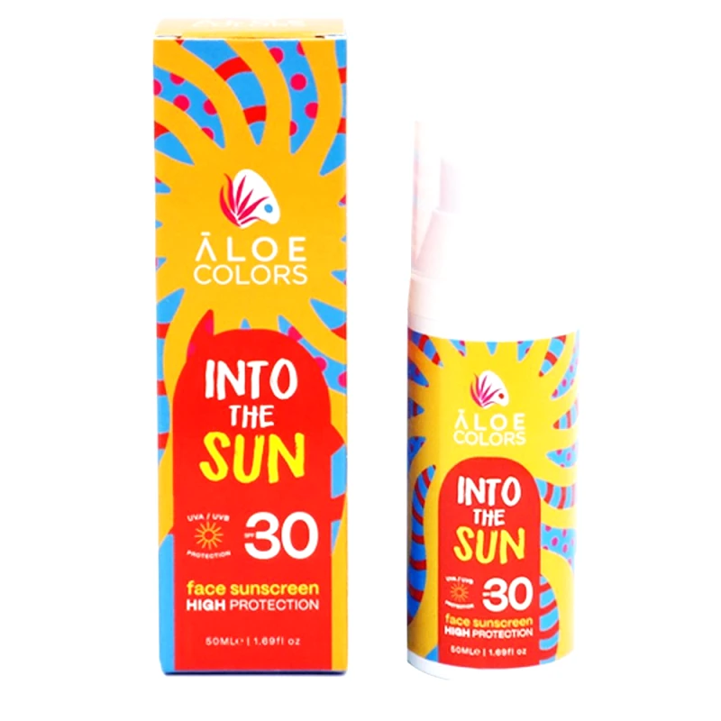 Aloe Colors Aloe Colors Into the Sun Face Sunscreen Spf30 Αντηλιακό Προσώπου Υψηλής Προστασίας 50ml