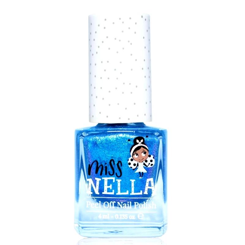 Miss Nella Miss Nella Peel Off Nail Polish Κωδ. 775-26 Παιδικό, μη Τοξικό Βερνίκι Νυχιών με Βάση το Νερό 4ml - Blue The Candles