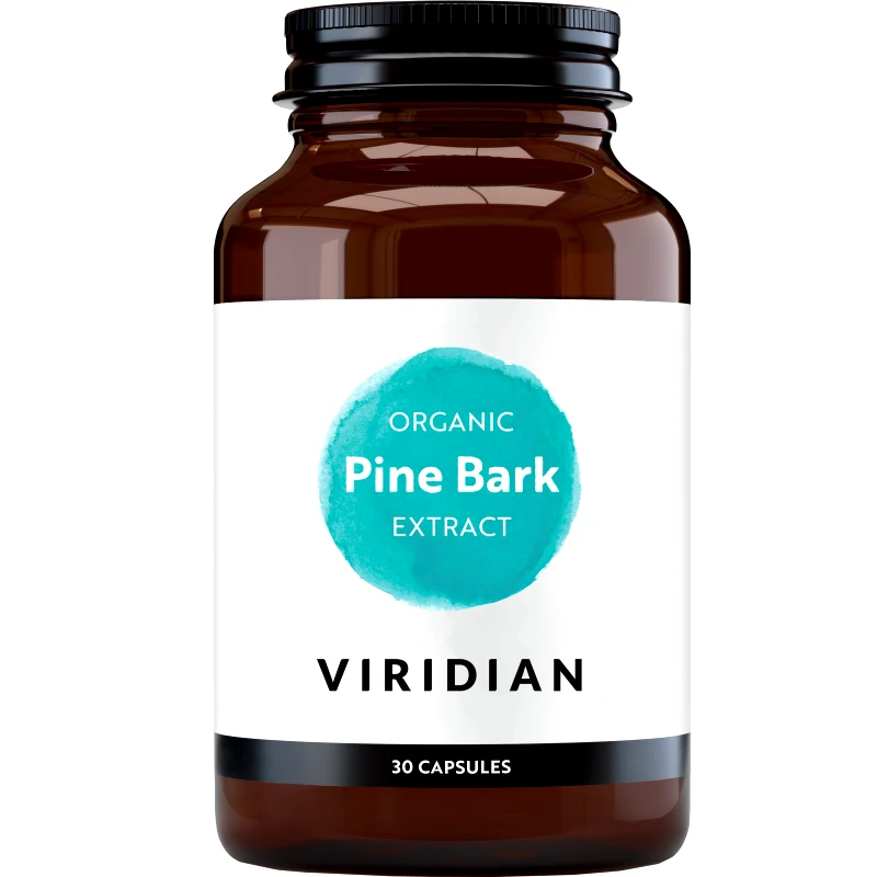 Viridian Viridian Organic Pine Bark Extract Συμπλήρωμα Διατροφής Βιολογικού Εκχυλίσματος Φλοιού Πεύκου Φινλανδίας Πλούσιο σε Βιοφλαβονοειδή με Ισχυρές Αντιφλεγμονώδεις & Αντιοξειδωτικές Ιδιότητες 30caps