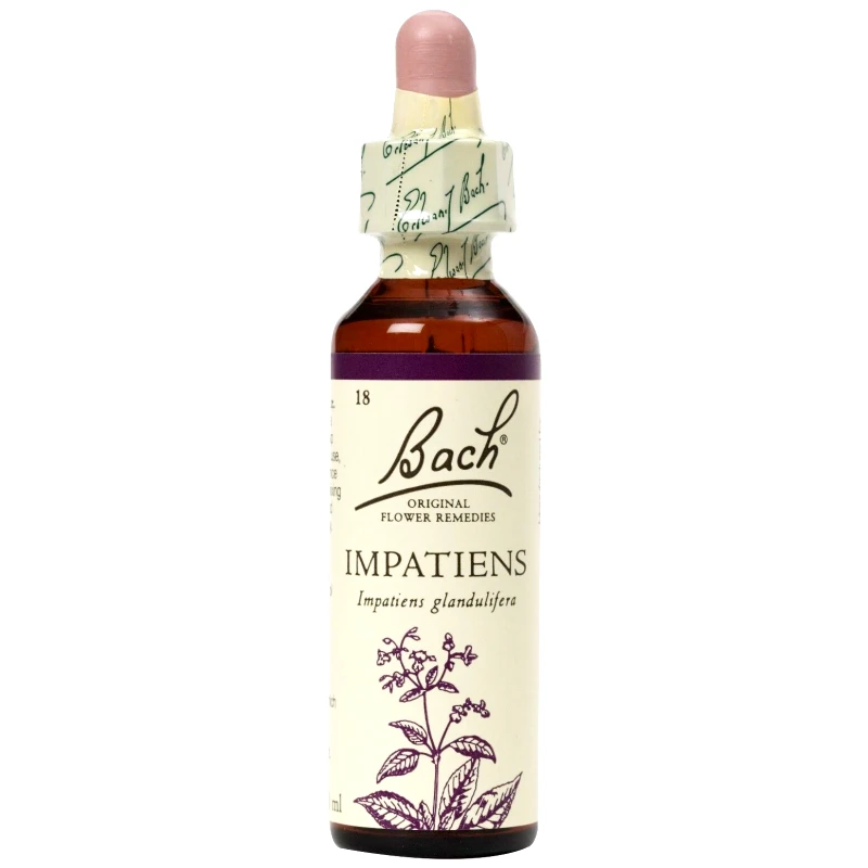 Bach Bach Impatiens Συμπλήρωμα Διατροφής Ανθοϊάματος με Εκχύλισμα Φυτού Impatiens για την Καταπολέμηση της Ανυπομονησίας 20ml
