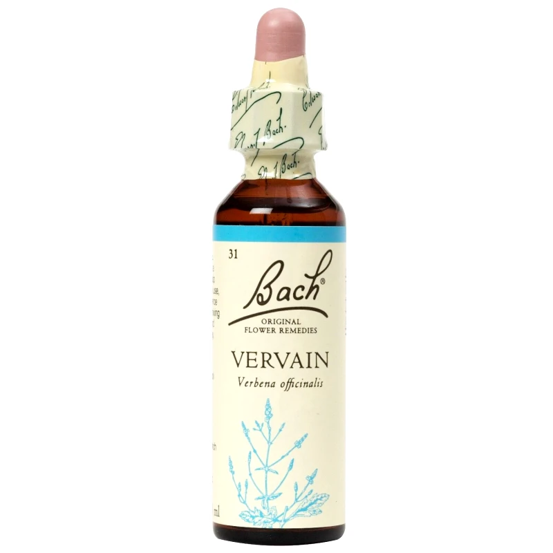 Bach Bach Vervain Συμπλήρωμα Διατροφής Ανθοϊάματος Vervain για Άτομα με Υψηλές Προσδοκίες & Στόχους 20ml