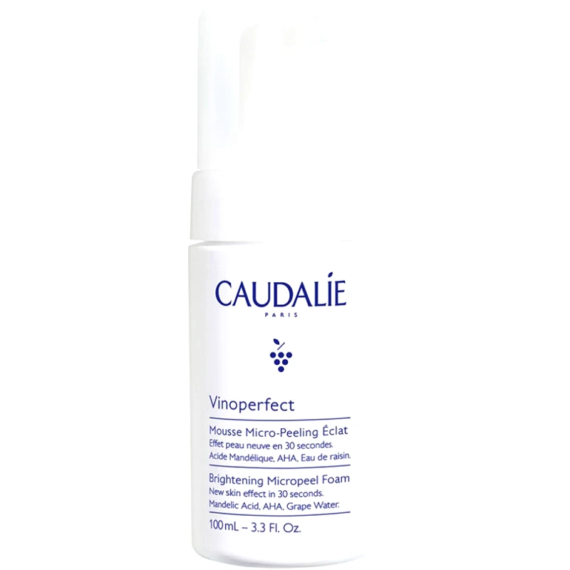 Caudalie Caudalie Vinoperfect Brightening Micropeel Foam Απολεπιστικός Αφρός Καθαρισμού Προσώπου με AHA για πιο Φωτεινό & Καθαρό Δέρμα 100ml