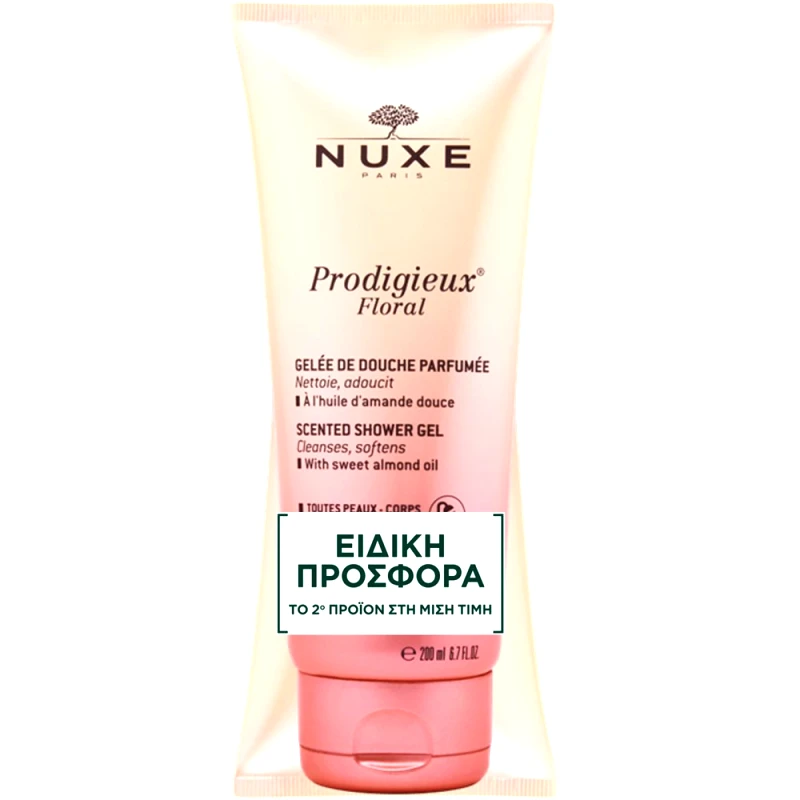 Nuxe Nuxe Promo Prodigieux Floral Scented Shower Gel Αφρόλουτρο Σώματος που Καθαρίζει & Απαλύνει την Επιδερμίδα 400ml (2x200ml)