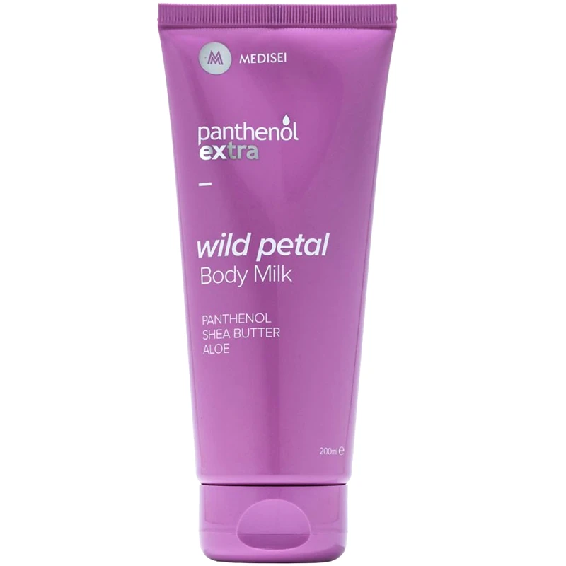 Medisei Medisei Panthenol Extra Wild Petal Body Milk Ενυδατικό Γαλάκτωμα Σώματος με Πανθενόλη, Βουτυρό Καριτέ & Αλόη 200ml