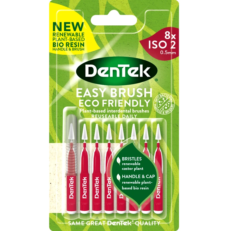 Dentek Dentek Easy Brush Interdental Brushes Size/ISO 2 (0,5mm) Μεσοδόντια Βουρτσάκια Μεσαίου Μεγέθους 8 Τεμάχια