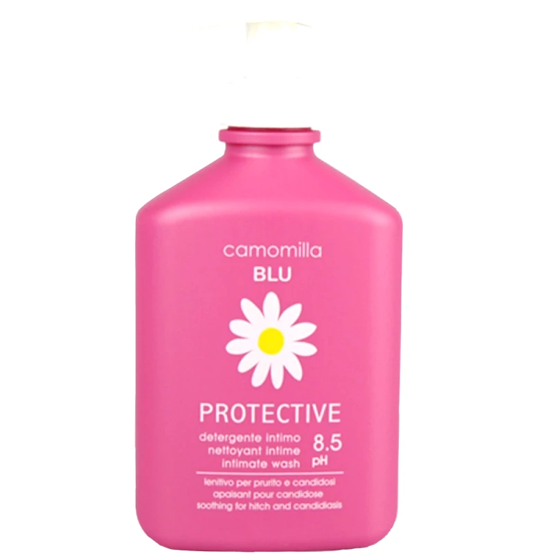 Camomilla Blu Camomilla Blu Protective Intimate Wash Απάλη Λοσιόν Καθαρισμού Ευαίσθητης Περιοχής με Αντιβακτηριακή Δράση με Αντλία 300ml