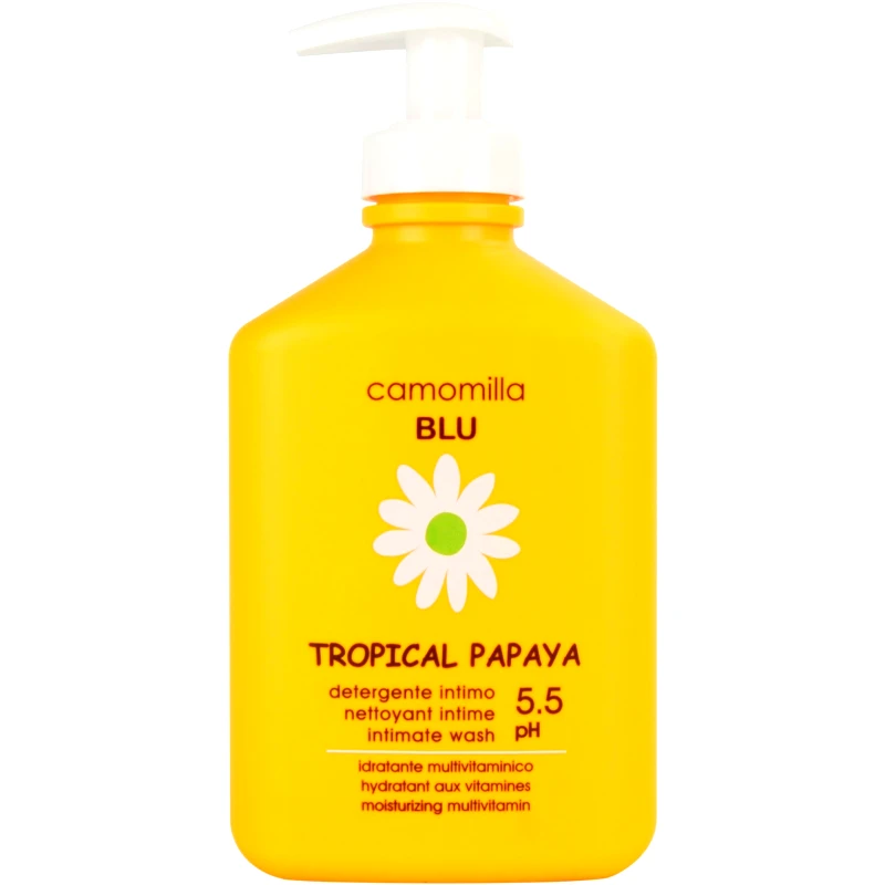 Camomilla Blu Camomilla Blu Tropical Papaya Intimate Wash Απάλη Λοσιόν Καθαρισμού Ευαίσθητης Περιοχής με Αίσθηση Φρεσκάδας με Αντλία 300ml