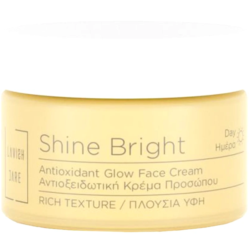 Lavish Care Lavish Care Shine Bright Antioxidant Glow Face Day Cream Rich Ενυδατική Κρέμα Προσώπου Ημέρας με Αντιοξειδωτική Δράση Πλούσιας Υφής για Λάμψη & Προστασία 50ml