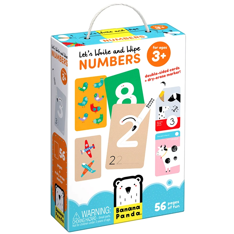 Banana Panda Banana Panda Let's Write & Wipe Numbers 3 Years+ Εκπαιδευτικές Κάρτες για Δημιουργικές Δραστηριότητες 56 Τεμάχια