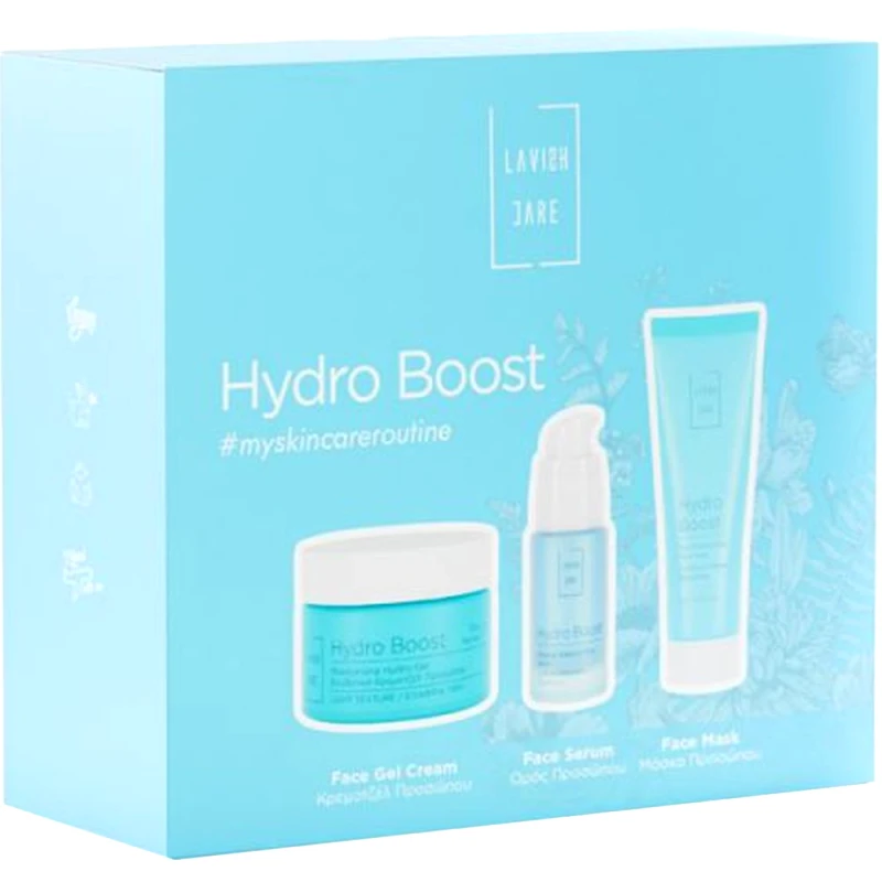 Lavish Care Lavish Care Promo Hydro Boost Moisturising Light Texture Day Face Hydro-Gel 50ml & Moisture Balance Face Serum 30ml & Skin Moisturising Face Mask 75ml