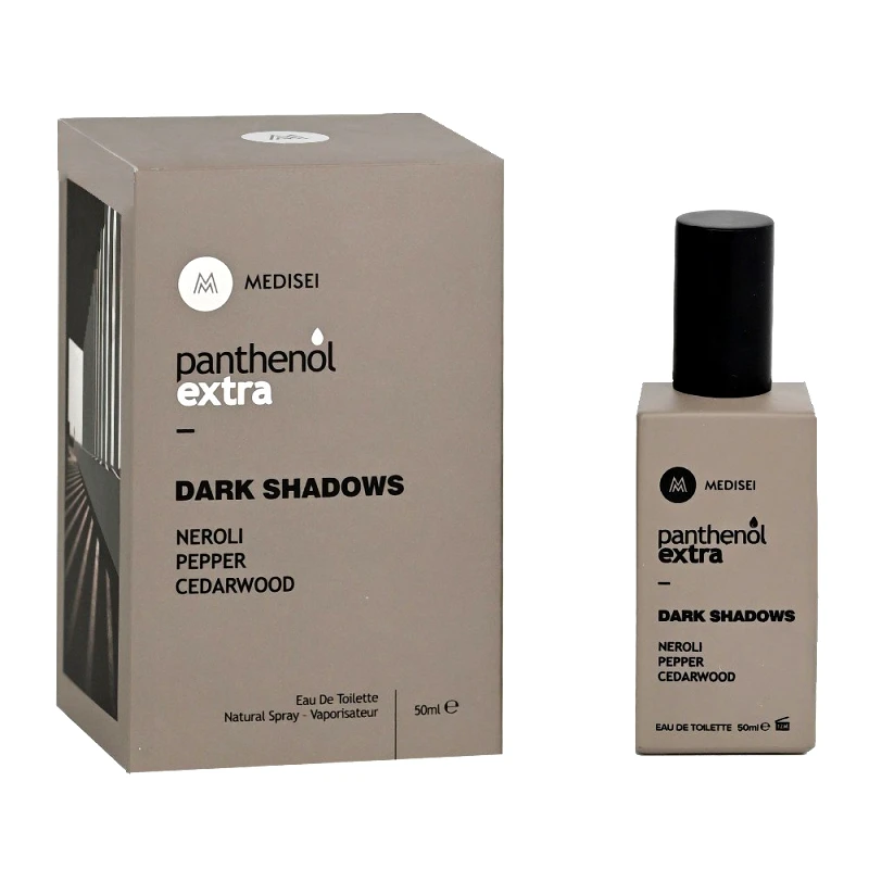 Panthenol Extra Panthenol Extra Dark Shadows Eau De Toilette Ανδρικό Άρωμα με Νέρολι, Πιπέρι & Κέδρο 50ml