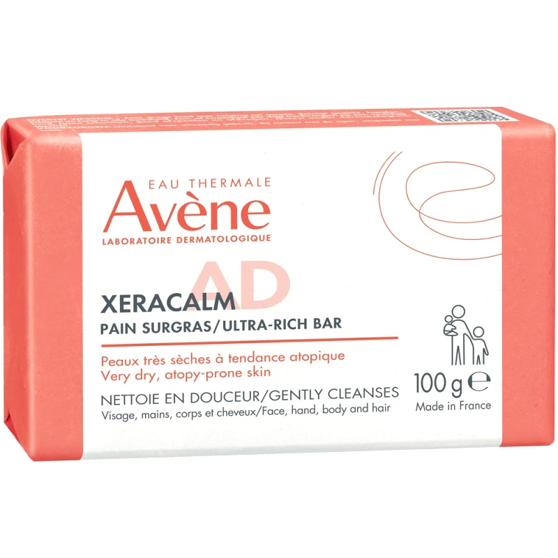 Avène Avene XeraCalm A.D Ultra-Rich Bar Υπερλιπαντική Στερεά Μπάρα Καθαρισμού, Πολύ Ξηρό Δέρμα με Τάση Ατοπίας ή Κνησμού 100g