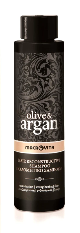 Macrovita Macrovita Olive & Argan Hair Reconstructive Shampoo Αναδομητικό Σαμπουάν 200ml