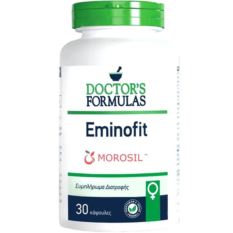 Doctor's Formulas Doctor's Formulas EminoFit Συμπλήρωμα Διατροφής Εκχυλίσματος Κόκκινου Πορτοκαλιού & Χρωμίου για τη Διαχείριση του Βάρους Κατά την Εμμηνόπαυση 30caps