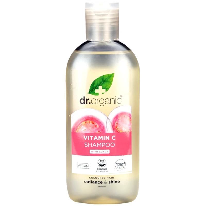 Dr Organic Dr Organic Vitamin C Shampoo with Guava Σαμπουάν για Όγκο & Λάμψη Ιδανικό για Βαμμένα Μαλλιά 265ml