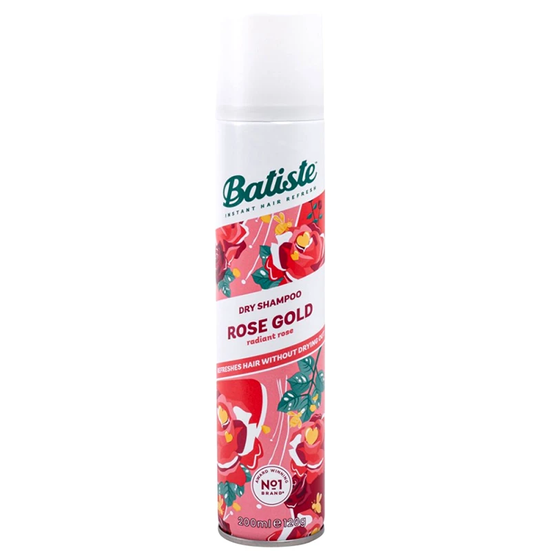 Batiste Batiste Rose Gold Dry Shampoo Hair Ξηρό Σαμπουάν με Νότες από Άρωμα Τριαντάφυλλο 200ml