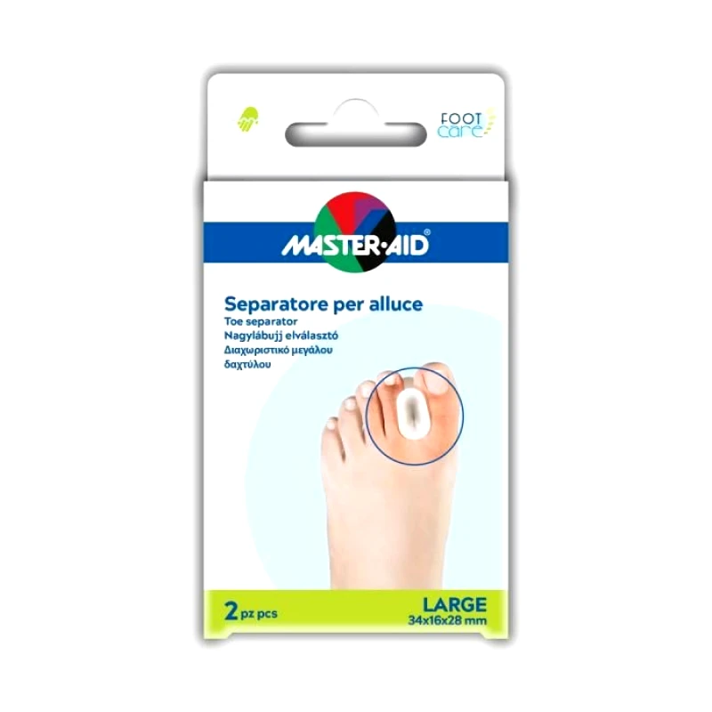 Master Aid Master Aid Toe Separator Διαχωριστικό Μεγάλου Δαχτύλου Large 2 Τεμάχια