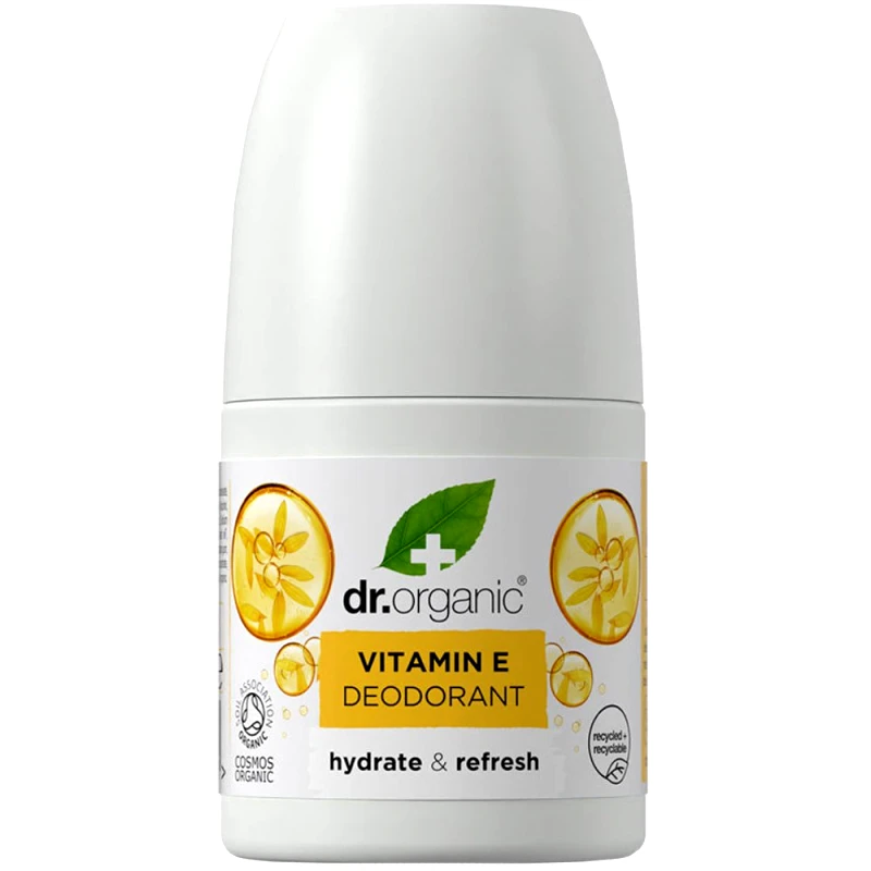 Dr Organic Dr Organic Vitamin E Deodorant Αποσμητικό με Βιολογική Βιταμίνη E, Ιδανικό για Ξηρές Επιδερμίδες 50ml