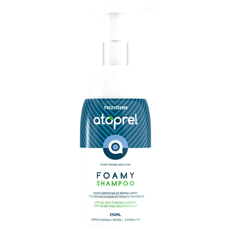 Frezyderm Frezyderm Atoprel for Dry & Sensitive Scalp Foamy Shampoo Ειδικό Σαμπουάν σε Μορφή Αφρού για το Ξηρό & Ευαίσθητο Τριχωτό της Κεφαλής 250ml