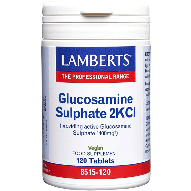 Lamberts Lamberts Glucosamine Sulphate 2KCI 120tabs,Συμπλήρωμα Διατροφής Γλυκοζαμίνης Υψηλής Απορροφησιμότητας για την Καλή Υγεία των Χόνδρων των Αρθρώσεων