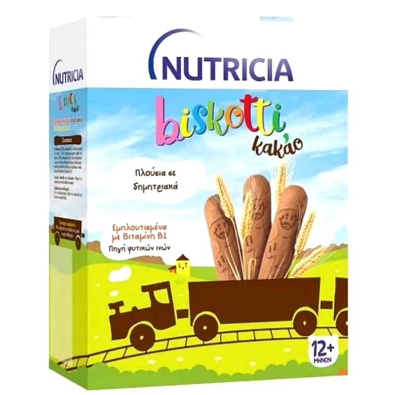 Nutricia Nutricia Biskotti Κακάο Νηπιακά Μπισκότα Από τον 12ο Μήνα 180gr