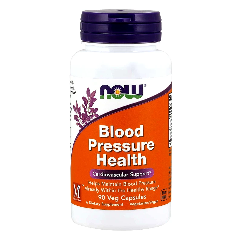 Now Foods Now Foods Blood Pressure Health Συμπλήρωμα Διατροφής που Συμβάλλει στην Μείωση της Αρτηριακής Πίεσης 90veg.caps