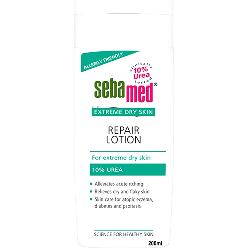 Sebamed Sebamed Extreme Dry Skin Repair Lotion 10% Urea Ανακουφιστική Λοσιόν με Ουρία 10% για Πολύ Ξηρές & Αφυδατωμένες Επιδερμίδες 200ml