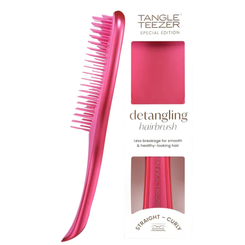 Tangle Teezer Tangle Teezer Special Edition The Ultimate Detangler Straight & Curly Hairbrush Βούρτσα για Εύκολο Ξεμπέρδεμα για Δυνατά & Σγουρά Μαλλιά 1 Τεμάχιο - After Party Pink
