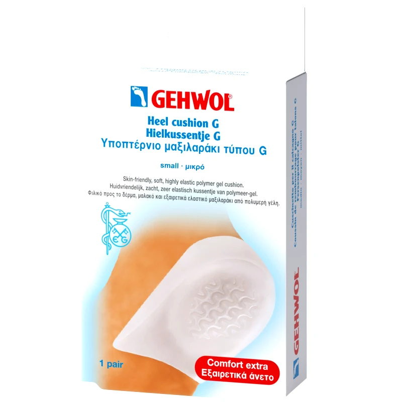 Gehwol Gehwol Heel Cushion G Υποπτέρνιο Μαξιλαράκι Τύπου G για την Ανακούφιση από την Πίεση & τον Πόνο σε Περίπτωση Πτερνικής Άκανθας 1 Ζευγάρι - Μικρό (S)