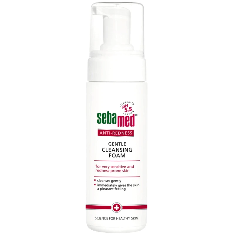 Sebamed Sebamed Anti-Redness Gentle Cleansing Foam Αφρός Καθαρισμού για Ευαίσθητες Επιδερμίδες με Τάση Ερυθρότητας & Ροδόχρους Ακμής 150ml