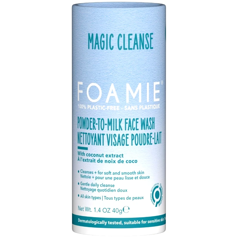 Foamie Foamie Magic Cleanse Powder-to-Milk Face Wash Αφρώδες Καθαριστικό Προσώπου σε Μορφή Πούδρας με Εκχύλισμα Καρύδας 40g