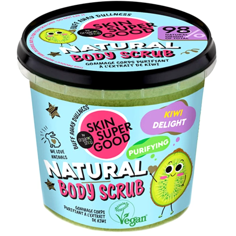Natura Siberica Organic Shop Natural Kiwi Delight Body Scrub Φυσικό Scrub Σώματος Απολαυστικού Καθαρισμού Kiwi 360ml