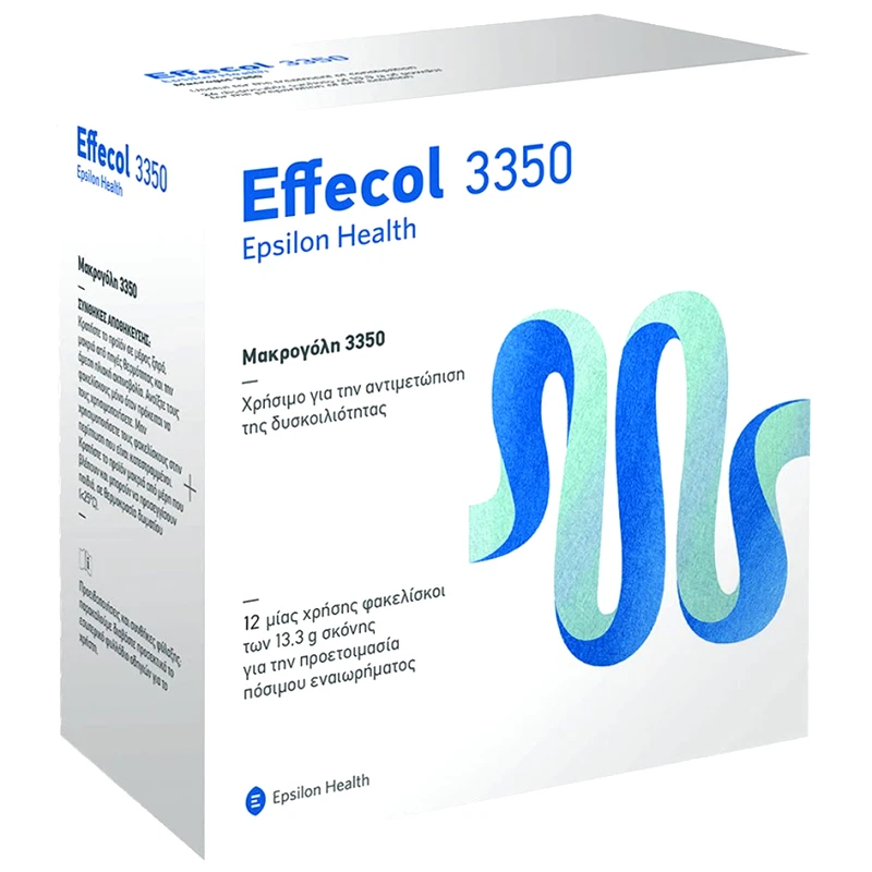 EPSILON HEALTH Effecol 3350 Ιατροτεχνολογικό Βοήθημα για την Αντιμετώπιση της Χρόνιας Δυσκοιλιότητας 12 Sachets