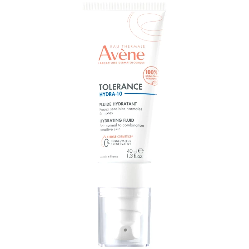 Avène Avene Tolerance Hydra-10 Hydrating Fluid Λεπτόρρευστη, Ενυδατική Κρέμα Προσώπου για Κανονικό & Μικτό Δέρμα 40ml