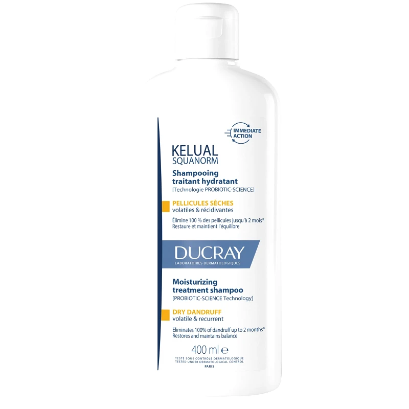 Ducray Ducray Kelual Squanorm Regulating Treatment Shampoo Dry Dandruff Ρυθμιστικό Σαμπουάν Θεραπείας Κατάλληλο για Ξηρή Πιτυρίδα 400ml
