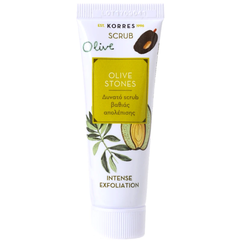 Korres Korres Scrub Olive Stones Δυνατό Scrub Βαθιάς Απολέπισης για Βαθύ Καθαρισμό 18ml