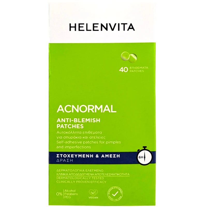 Helenvita Helenvita Acnormal Anti-Blemish Patches Αυτοκόλλητα Επιθέματα για Σπυράκια & Ατέλειες 40 Τεμάχια