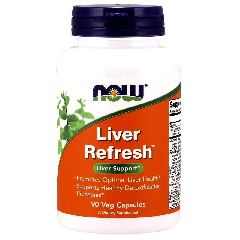 Now Foods Now Foods Liver Refresh™ Συμπλήρωμα Διατροφής που Συμβάλει στην Προστασία & Αναζωογόνηση του Ήπατος 90 VegCaps