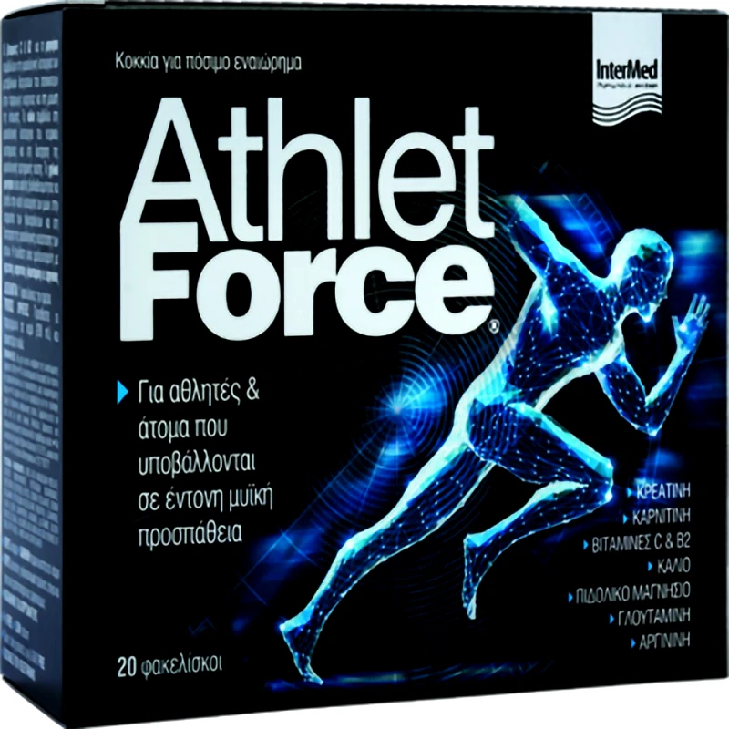InterMed InterMed Athlet Force Συμπλήρωμα Διατροφής για Αθλητές & Έντονη Μυϊκή Άσκηση 20 Sachets